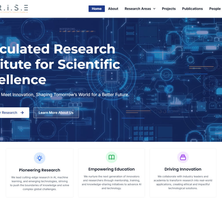 Developed a professional and data-driven website for a research institute to showcase their publications and establish credibility.